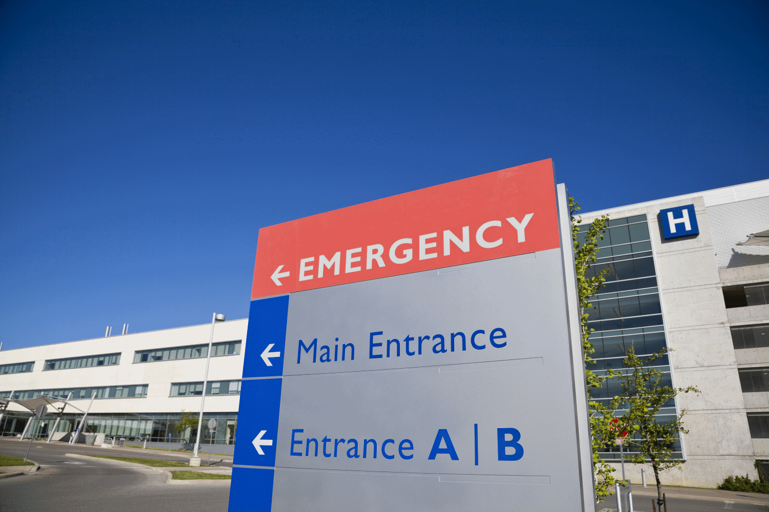 Hospital Emergency sign